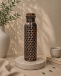 Antique Pure Copper Bottle In Alligator Finish (1L) | Soul Love & Earth