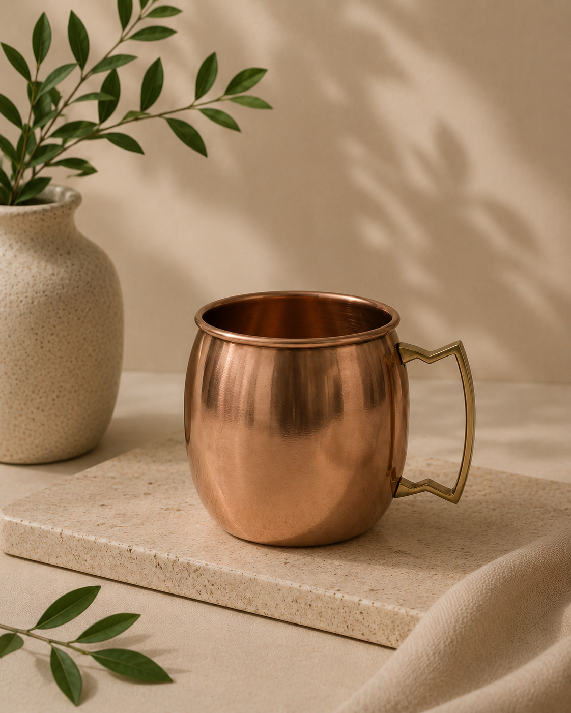 Pure Copper Coffe Mug | Soul Love & Earth