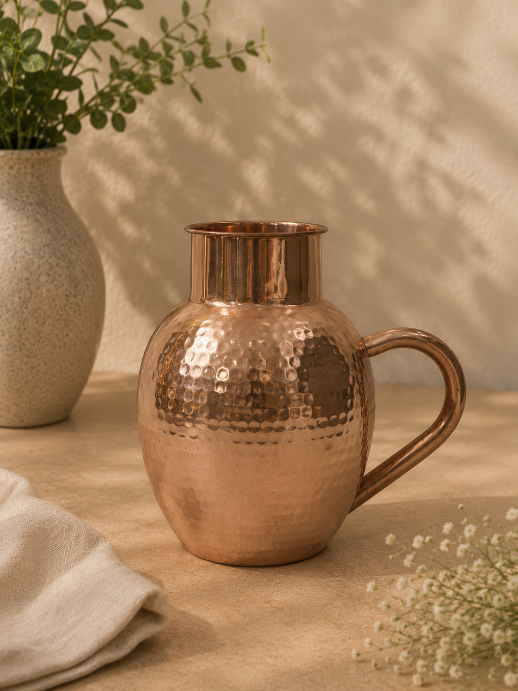 Copper Hammered Jug | Soul Love & Earth