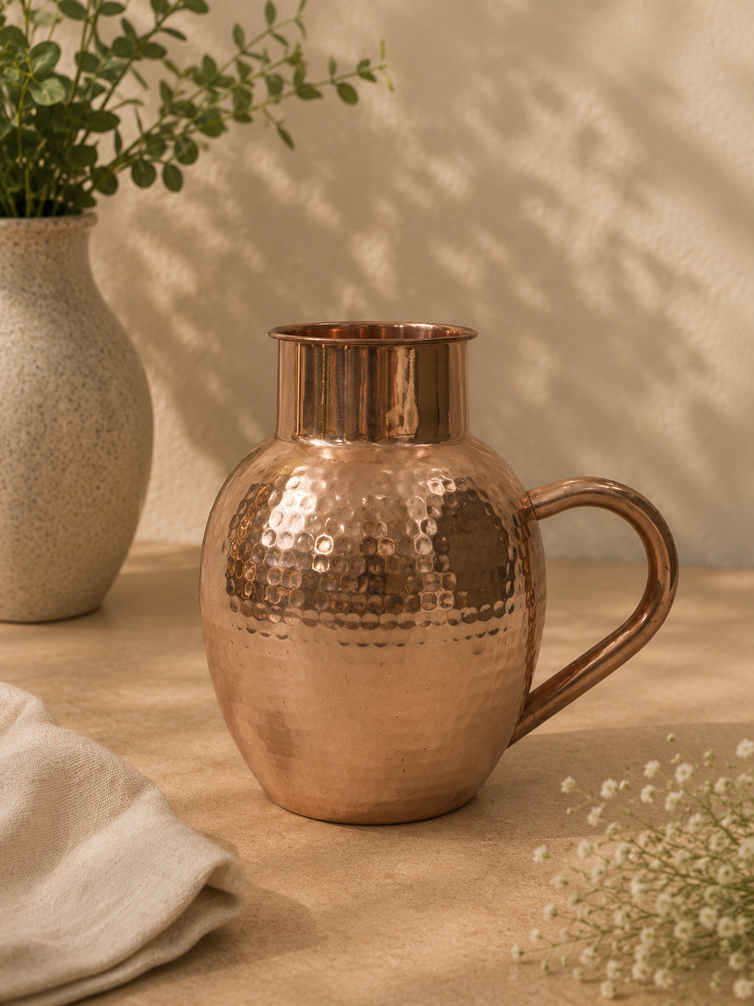 Copper Hammered Jug | Soul Love & Earth