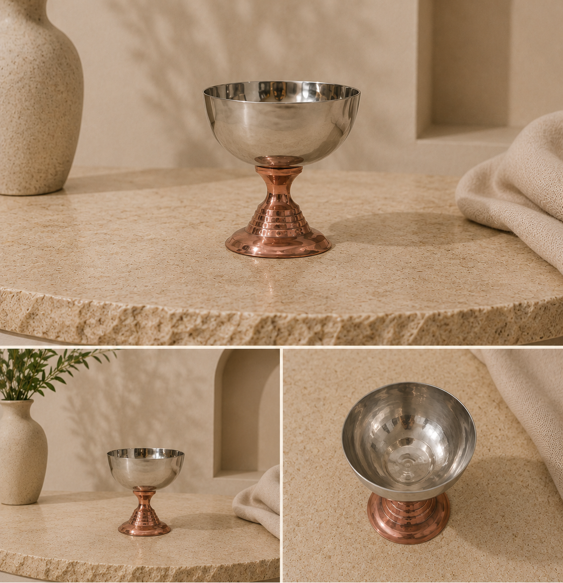 Copper Steel Ice Cream Bowl Cup | Soul Love & Earth