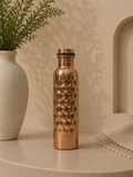 Pure Copper Hammered Shape Bottle (500 ml) | Soul Love & Earth