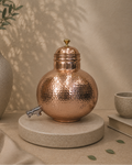 Hammerd Pure Copper Matka Pot With Lid and Tap Water Dispenser Matka Shape (5L) | Soul Love & Earth