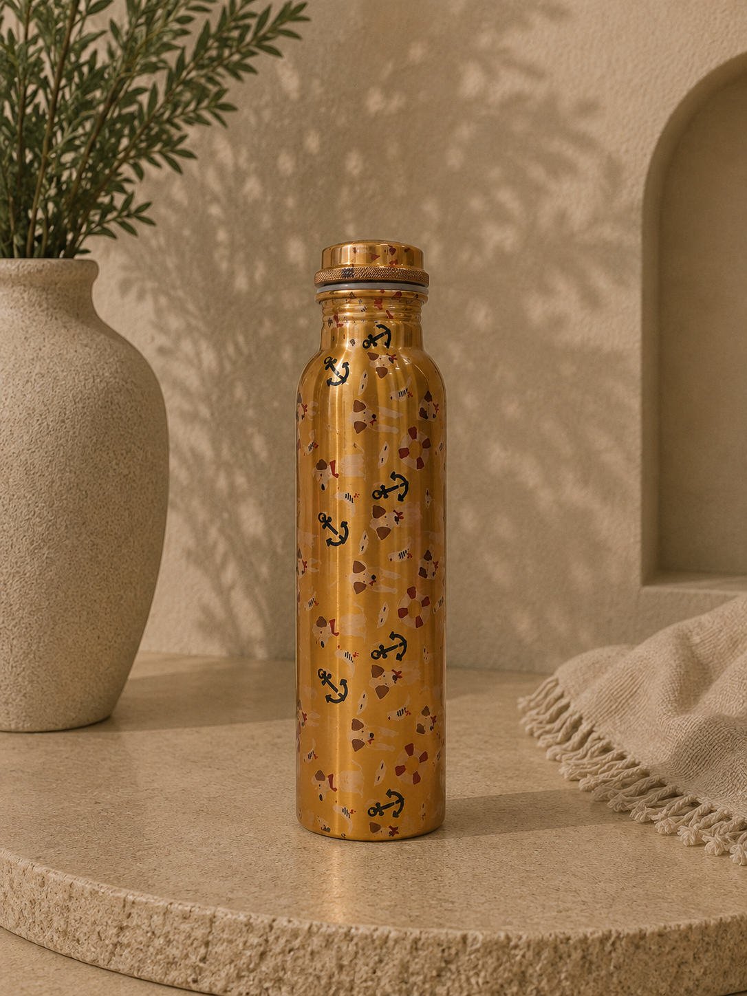 Pure Copper Meena Work With Hanger Edition (1L) | Soul Love & Earth