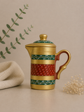 Handmade Printed Clay Jug With Lid | Soul Love & Earth