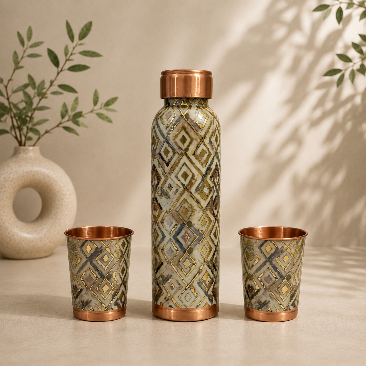 Meena Glass Bottle Set | Soul Love & Earth