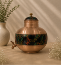 Pure Copper Pot With Meena Work Water Dispenser (5L) | Soul Love & Earth