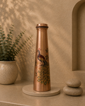 Pure Copper Water Bottle Handcrafted Peacock Edition 1L | Soul Love & Earth