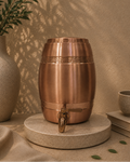 Plain Pure Copper Water Table Top Water Dispenser With Tap (5L) | Soul Love & Earth