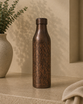 Premium Pure Copper Water Bottle With Craving And Narrow Mouth | Soul Love & Ear