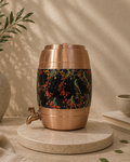 Pure Copper Dispenser With Middle Meena Work With Tap (5L) | Soul Love & Earth