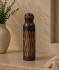 Premium Pure Copper Water Bottle In Antique Design And Color Wave Shape | Soul Love & Earth